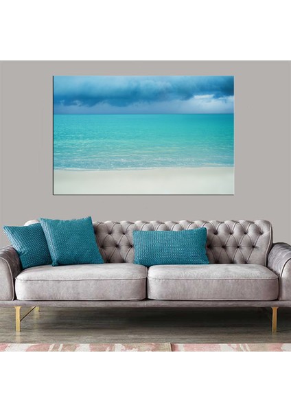 Dekoratif Baskı Deniz ve Gökyüzü Kanvas Tablo