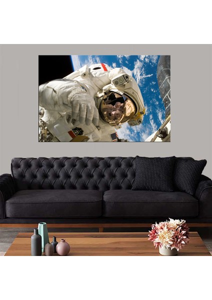 Dekoratif Baskı Astronot Kanvas Tablo