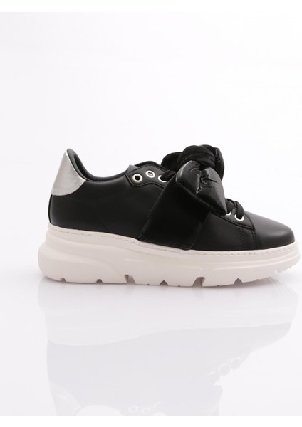ES853 Kadın Kalin Taban Fiyonklu Sneakers Ayakkabı