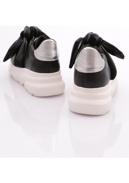 ES853 Kadın Kalin Taban Fiyonklu Sneakers Ayakkabı modelleri