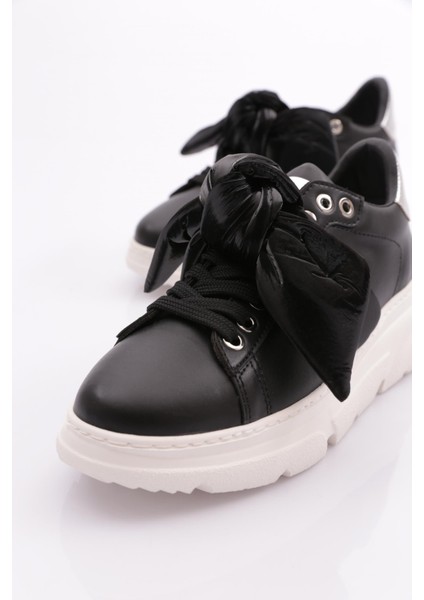 ES853 Kadın Kalin Taban Fiyonklu Sneakers Ayakkabı fırsatları