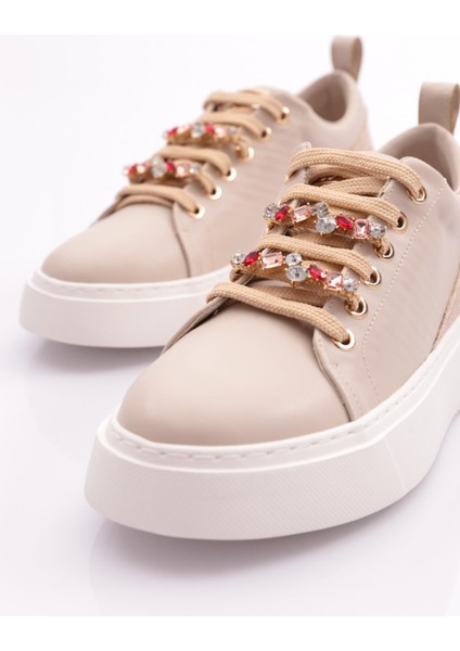 ES863 Kadin Kalin Renkli Kristal Taşli Sneakers Ayakkabi fırsatları