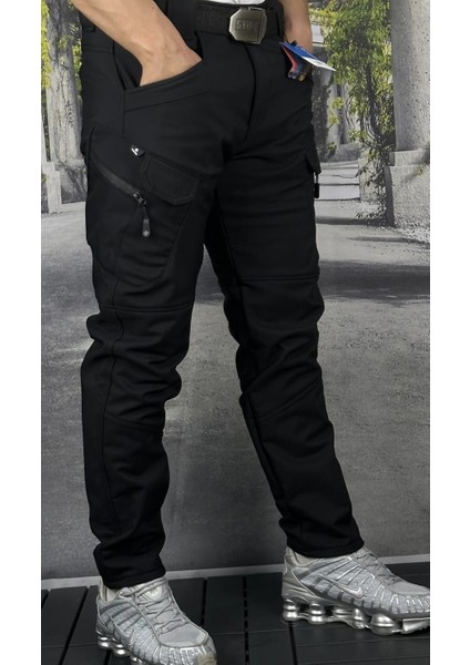 Taktikal Outdoor Kargocep Içipolarlı 7cepli Softjel Suya dayanıklı ve Rüzgar Geçirmez Kışlıkcargoceppantolon fiyatları