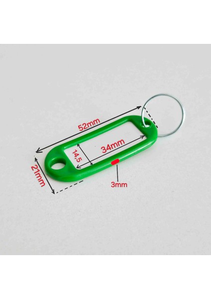 100X Anahtarlık Plastik Etiket Kimlik Pvc Li Isimlik Isim Yazı Yazmalık Halkalı Anahtarlık fiyatları