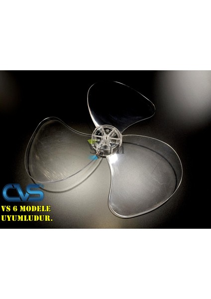 Cvs Vs 6 Modele Uyumlu Vantilatör Pervanesi 3 Kanat 36CM Sert 16INÇ Şeffaf