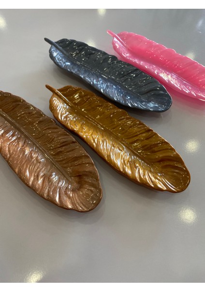 Kuş Tüyü Şeklinde Biblo/yüzüklük Büyük Boy Gold 23X8 fiyatları