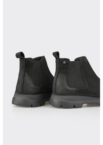 Siyah Deri Erkek Günlük Bot fırsatları