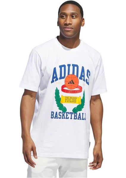 Performance IY1158 Crest Basketball Graphic Tişört