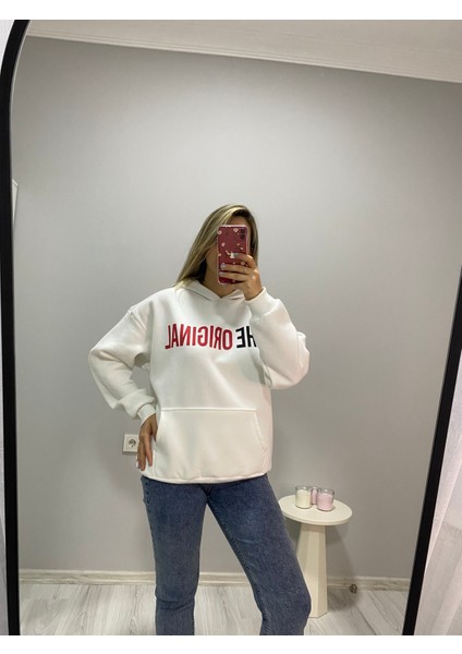 The Baskılı 3 Iplik Şardonlu Sweatshirt