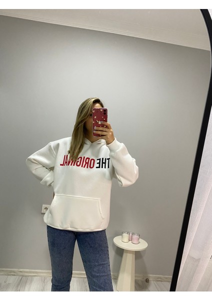 The Baskılı 3 Iplik Şardonlu Sweatshirt