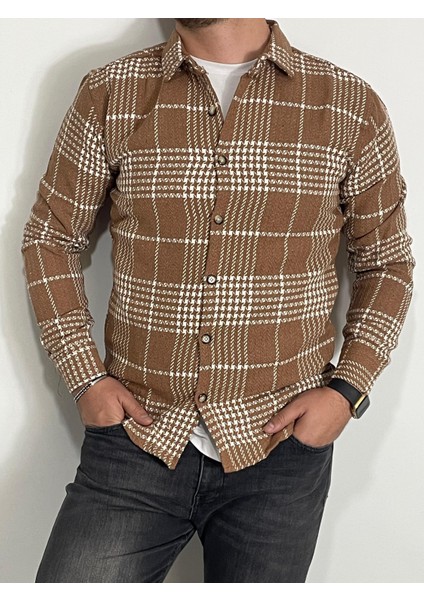 Erkek Kışlık Oduncu Gömlek Slim Fit