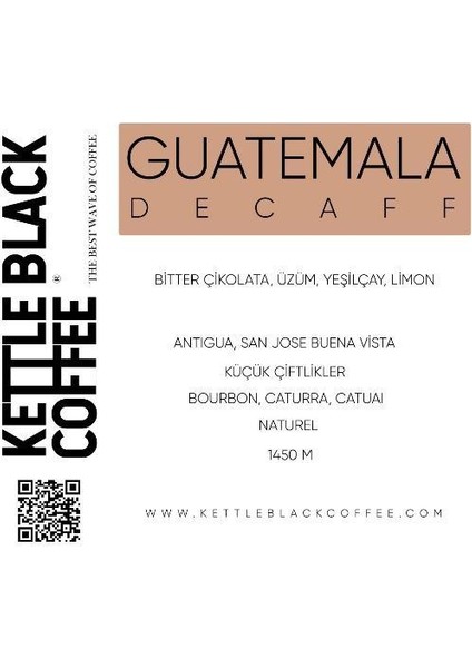 Guatemala Decaff (Kafeinsiz) 250GR.