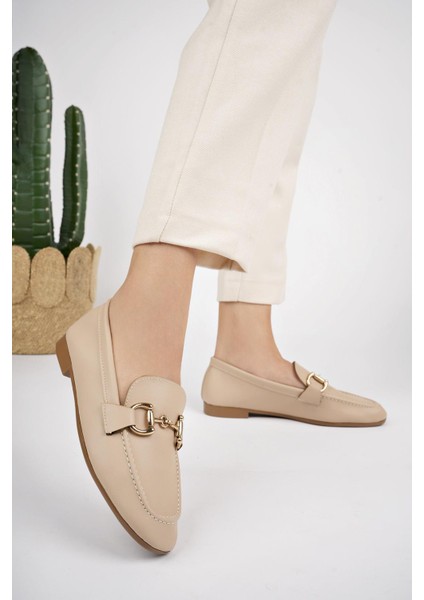 Liza Garantili Metal Tokalı Kadın Loafer Günlük Ayakkabı fiyatları