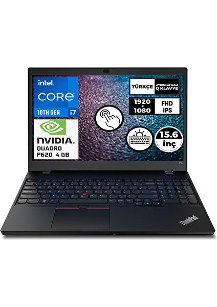 Mws Thinkpad P15V I7-10850H Vpro 16GB 512GB SSD 4gb P620 15.6" Fhd W10P Touch 20TQS0EBTX