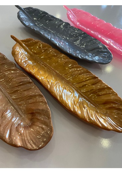 Kuş Tüyü Şeklinde Biblo/yüzüklük Büyük Boy 23X8 modelleri