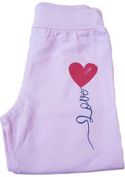 Deyti Bebek Tek Alt Pijama Kalp Baskılı