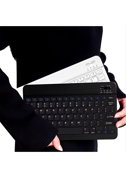 10 Inç Mini Taşınabilir Bluetooth Klavye Mouse Set Android/ios/windows Uyumlu Kablosuz Klavye Mouse
