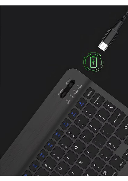 10 Inç Mini Taşınabilir Bluetooth Klavye Mouse Set Android/ios/windows Uyumlu Kablosuz Klavye Mouse