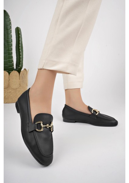 Liza Garantili Metal Tokalı Kadın Loafer Günlük Ayakkabı fiyatları