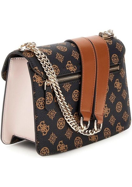 23X9.5X15.5CM Guess Evelune Convertible Crossbody Flap Omuz Çanta PC935321 modelleri