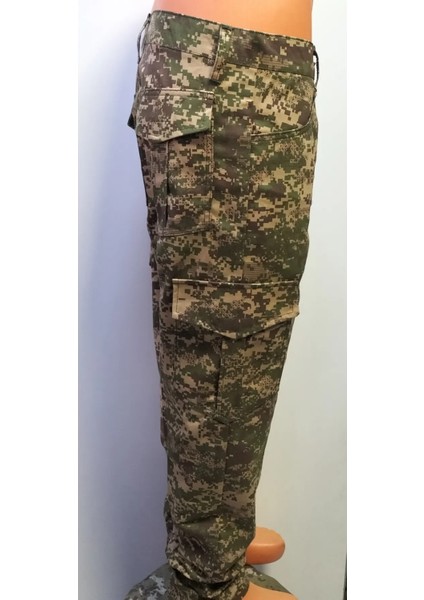 Kamuflaj Bordolu Kargo Avcı ve Normal Giyim Taktikal Pantolon