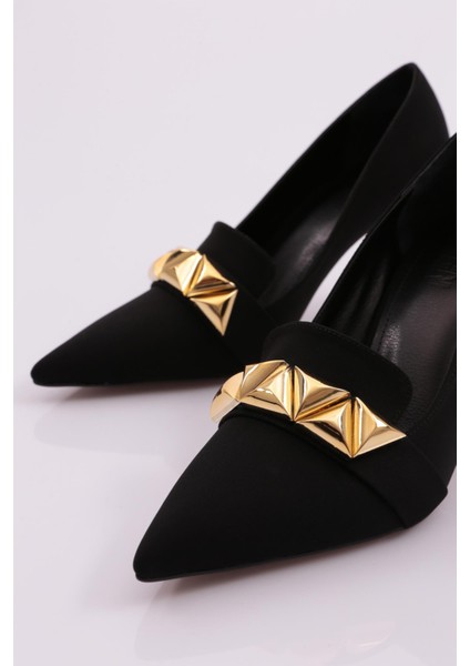 30905 Kadın Üçgen Taşlı Topuklu Ayakkabı fırsatları