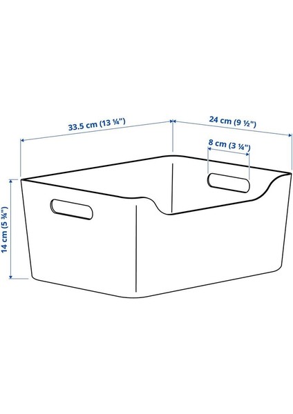Uppdatera Kutu Beyaz 34 x 24 cm 40546471