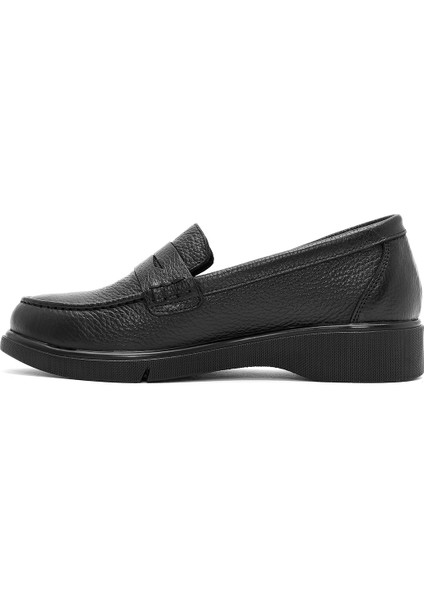 Kadın Siyah Deri Comfort Loafer 24WFD1516FT fiyatları