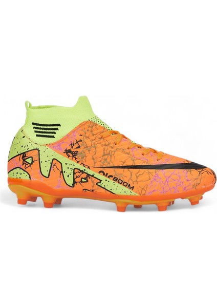 Krampon Çoraplı - Turuncu/sarı/desenli