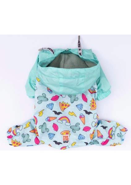 Tokyo Polarlı Su Geçirmez Küçük Irk Köpek Yağmurluk Tulum modelleri