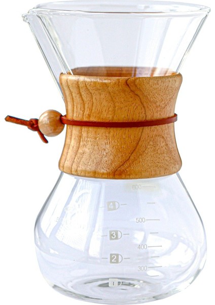 Chemex Cam Kahve Sürahisi 600 ml 4 Numara Filtre Kağıdı Set