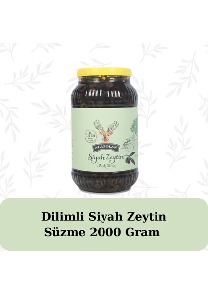 Dilimli Siyah Zeytin 2 Kg