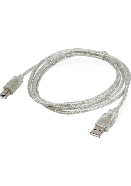 SL-U2015 USB 2.0 Şeffaf Yazıcı Kablosu 1.5m