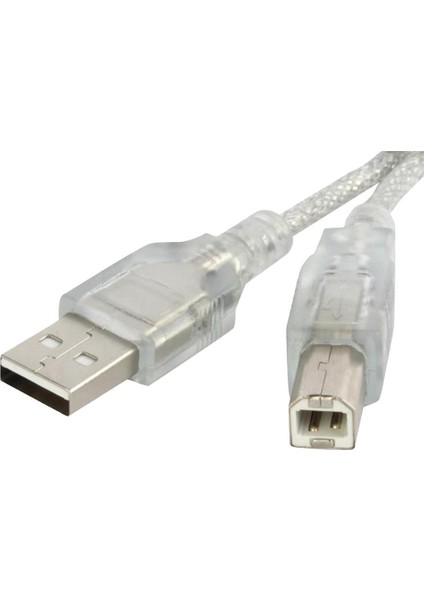 SL-U2015 USB 2.0 Şeffaf Yazıcı Kablosu 1.5m