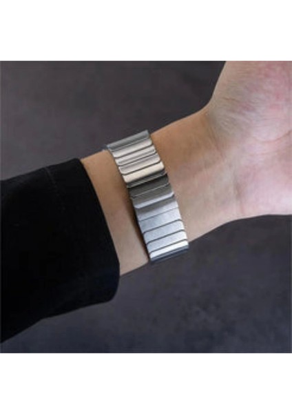 ​​​apple Watch 10 46MM Kordon Krd-79 Metal Strap Luxury Kayış