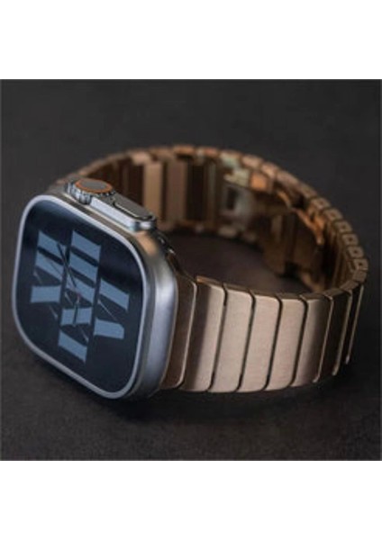 ​​​apple Watch 10 46MM Kordon Krd-79 Metal Strap Luxury Kayış