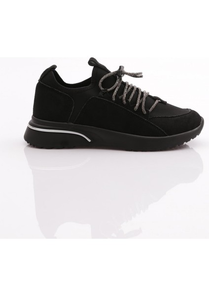 221 Kadın Taş Bağcıklı Sneaker Ayakkabı