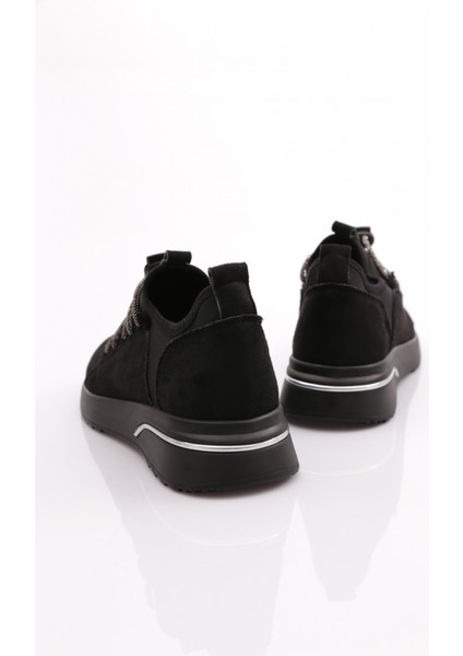 221 Kadın Taş Bağcıklı Sneaker Ayakkabı