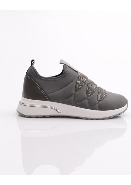 222 Kadın Kalin Taban Baklava Desenli Sneaker Ayakkabı