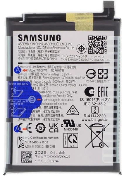 Galaxy A04E - SM-A042 - Batarya Pil Sıfır Orijinal