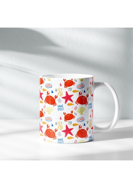 NKB-MUG064 Crab Fun Kupa