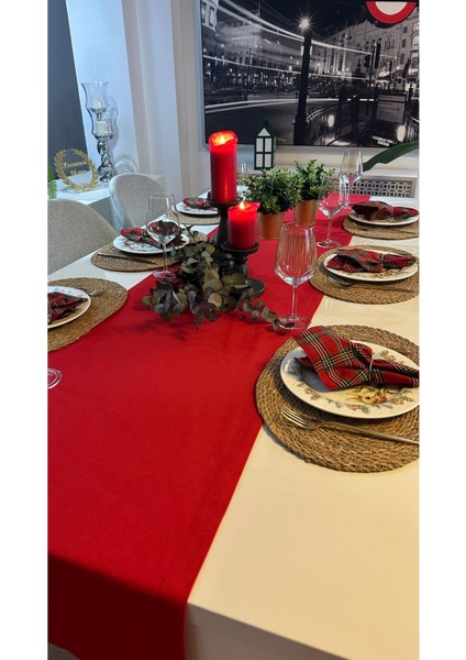 6 Lı Pamuklu Keten Leke Tutmaz Yeşil Kırmızı Peçete indirimleri