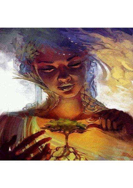 Kanvas doğa Ana Sayılarla Boyama Seti Kasnaklı 40 x 50 cm