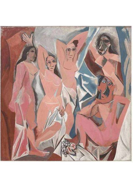 Kanvas picasso Avignonlu Kızlar Sayılarla Boyama Seti Kasnaklı 90 x 110 cm