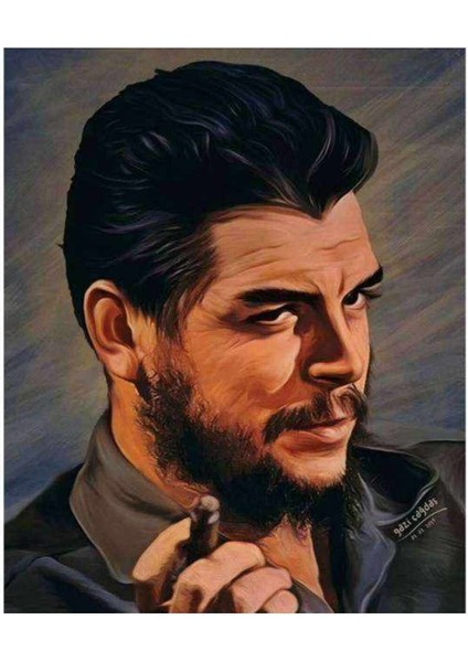 Kanvas che Guevara Sayılarla Boyama Seti Kasnaklı 90 x 110 cm