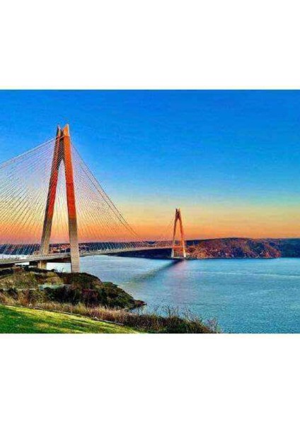 Kanvas köprü Sayılarla Boyama Seti Kasnaklı 90 x 110 cm