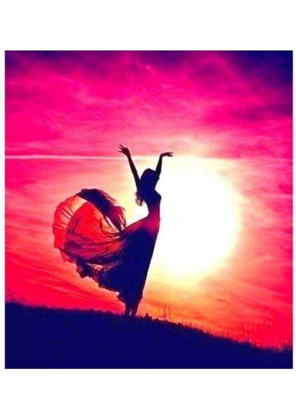 Kanvas ferahlamak Sayılarla Boyama Seti Kasnaklı 90 x 110 cm