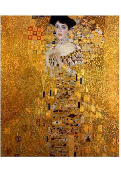 Kanvas adele Bloch Bauer Sayılarla Boyama Seti Kasnaklı 40 x 50 cm