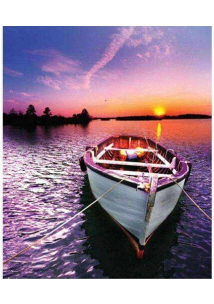 Kanvas gün Batımı Sayılarla Boyama Seti Kasnaklı 90 x 110 cm