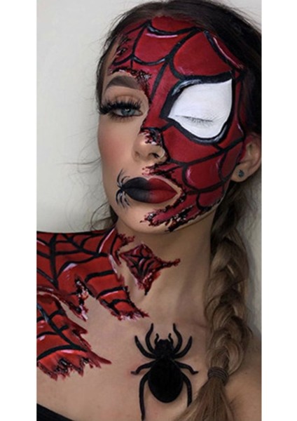 Kanvas örümcekli Kadın Sayılarla Boyama Seti Kasnaklı 50 x 65 cm